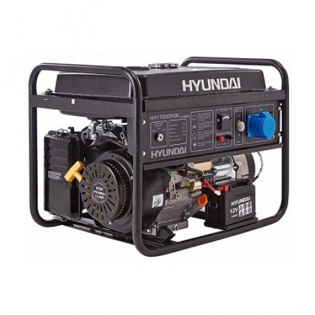Гибридный генератор Hyundai HHY 7000FGE +колеса, hourmeter, LPG kit
