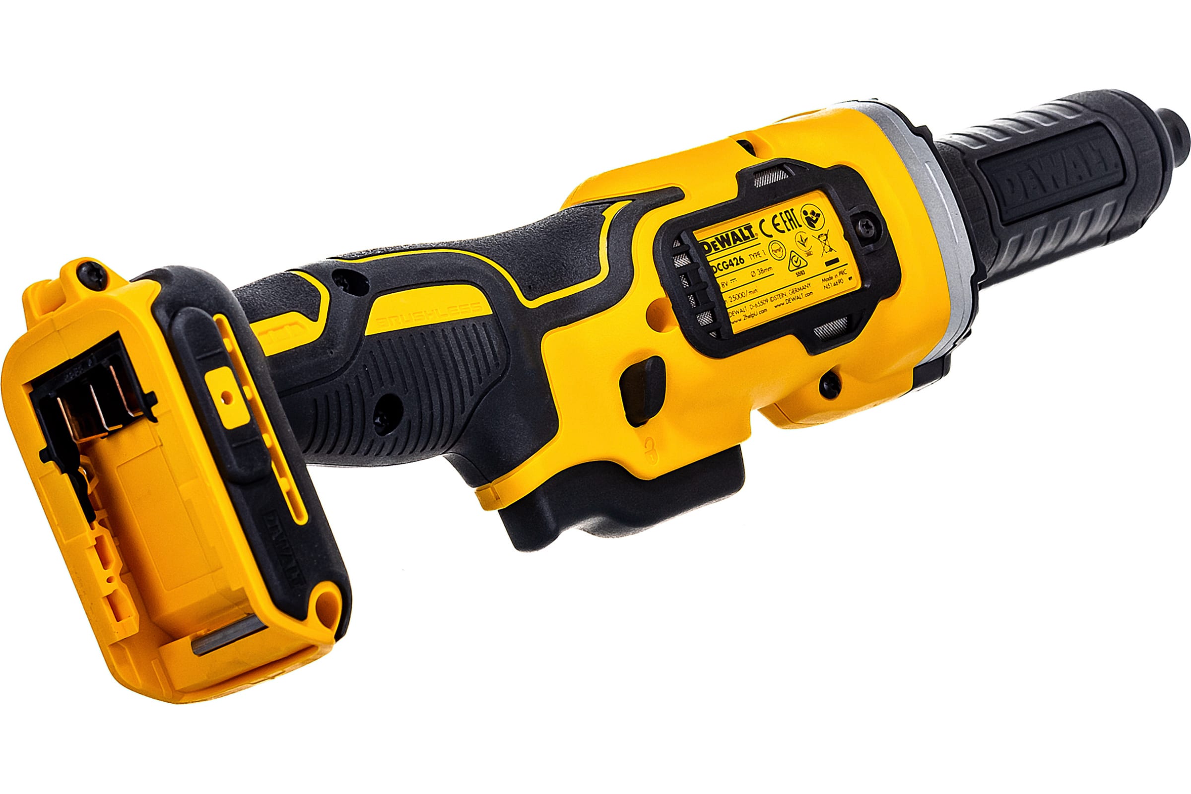 Шлифмашина прямая аккумуляторная DEWALT DCG 426 N-XJ
