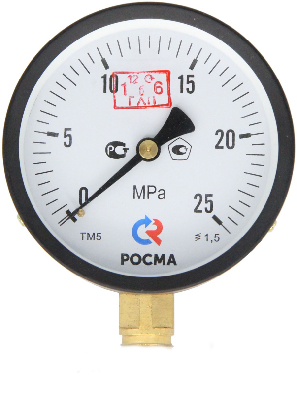 Манометр для ГН-200, 100 мм (0-250 атм) М20х1,5
